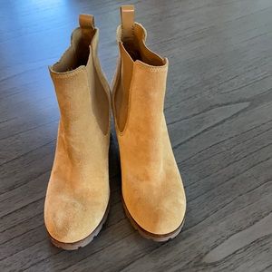 Tory Burch camel booties